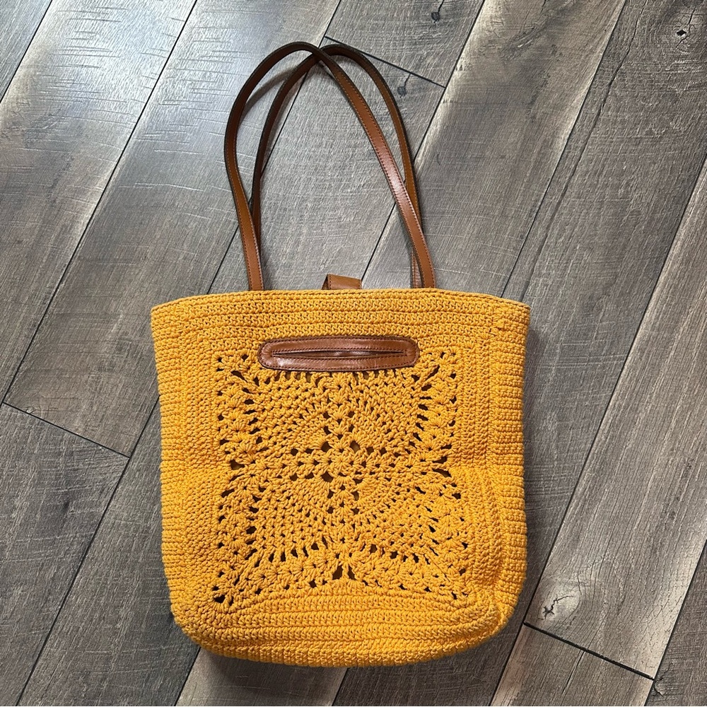 Patricia Nash Naomi Crochet Butterfly Tote Bag - Picture 7 of 9